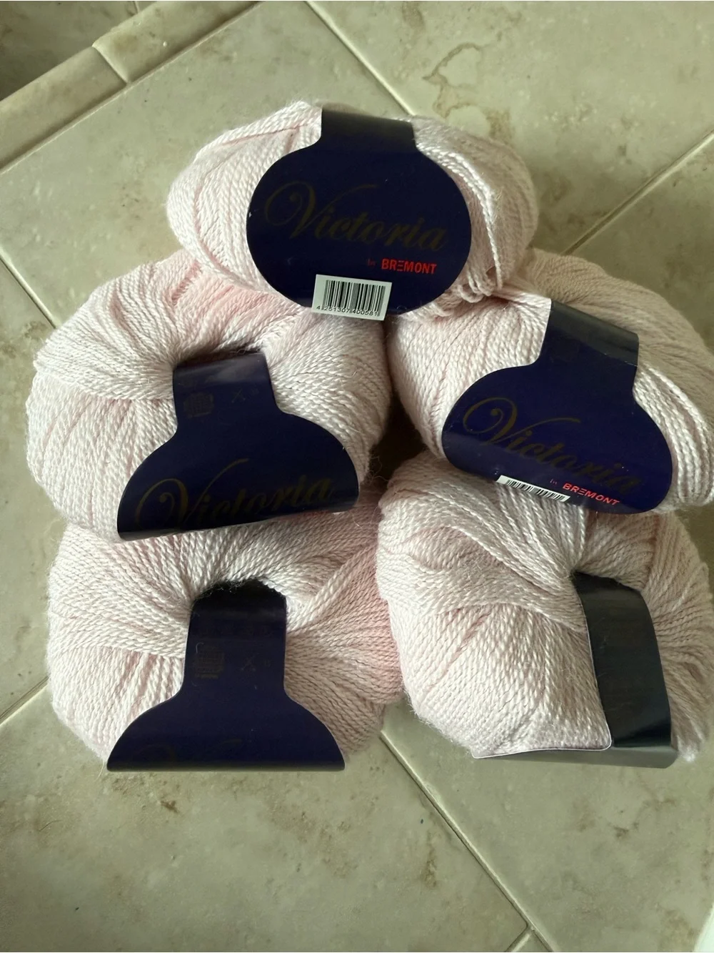 Victoria by Bremont Soft Pink Luxury Alpaca/Silk Yarn - 5 Skeins